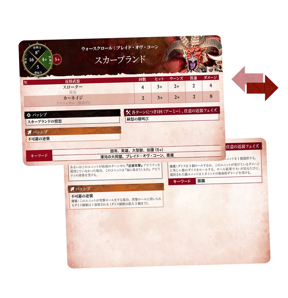 ウォースクロールカード:ブレイド・オヴ・コーン(日本語版)|MAG | ウォーハンマーAge of Sigmar(AoS)
