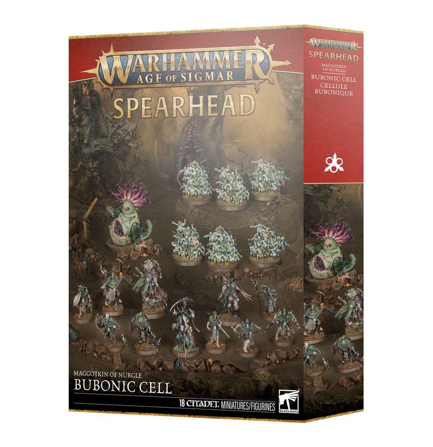 スピアヘッド:マゴットキン・オヴ・ナーグル:黒死病の胞群 | ウォーハンマーAge of Sigmar(AoS)