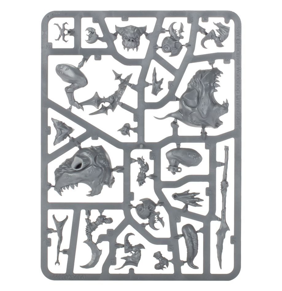 ウォーハンマーAGE OF SIGMAR:グルームスパイト・ギット:ルーンボス(ジャイアント・ケイヴスクイッグ騎乗) | MAG-HAMMER