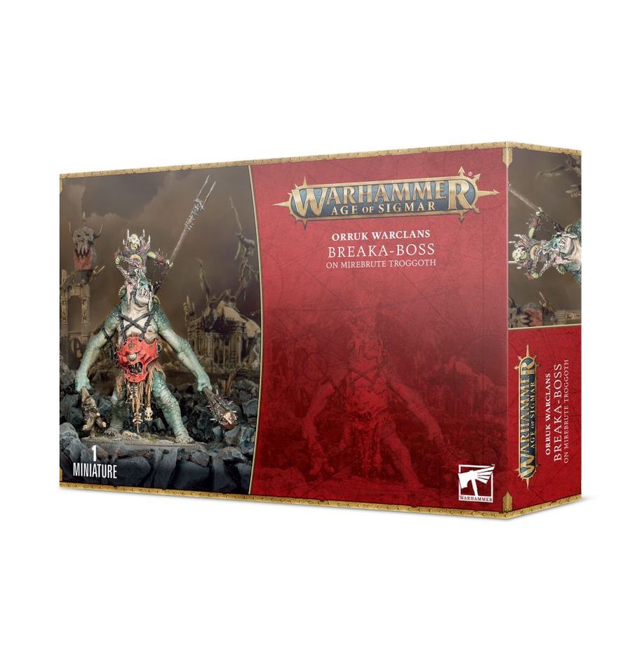 オールク・ウォークラン: ブレイカ・ボス(マイアブルート・トロゴス騎乗) | ウォーハンマーAge of Sigmar(AoS)