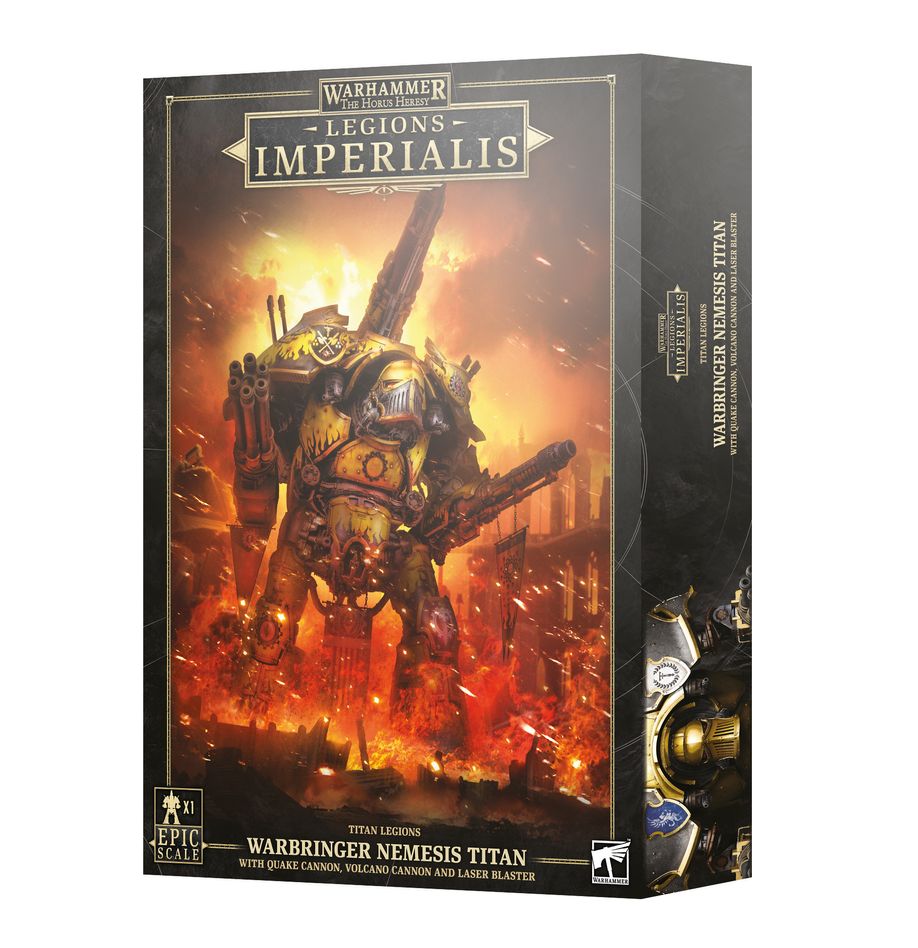Legions Imperialis: Titan Legion: Warbringer Nemesis Titan (Quake Cannon, Volcano Cannon, and Laser Blaster) | The Horus Heresy