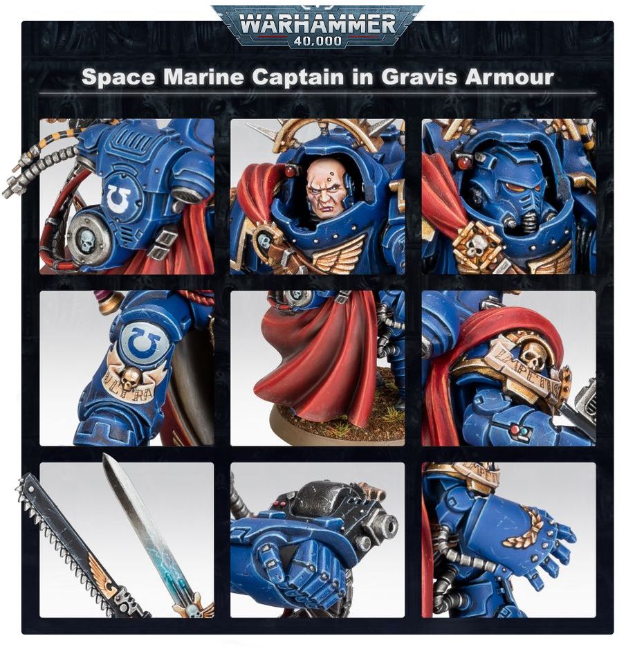 Space Marines: Captain (in Gravis Armour) | Warhammer 40,000 (40k)