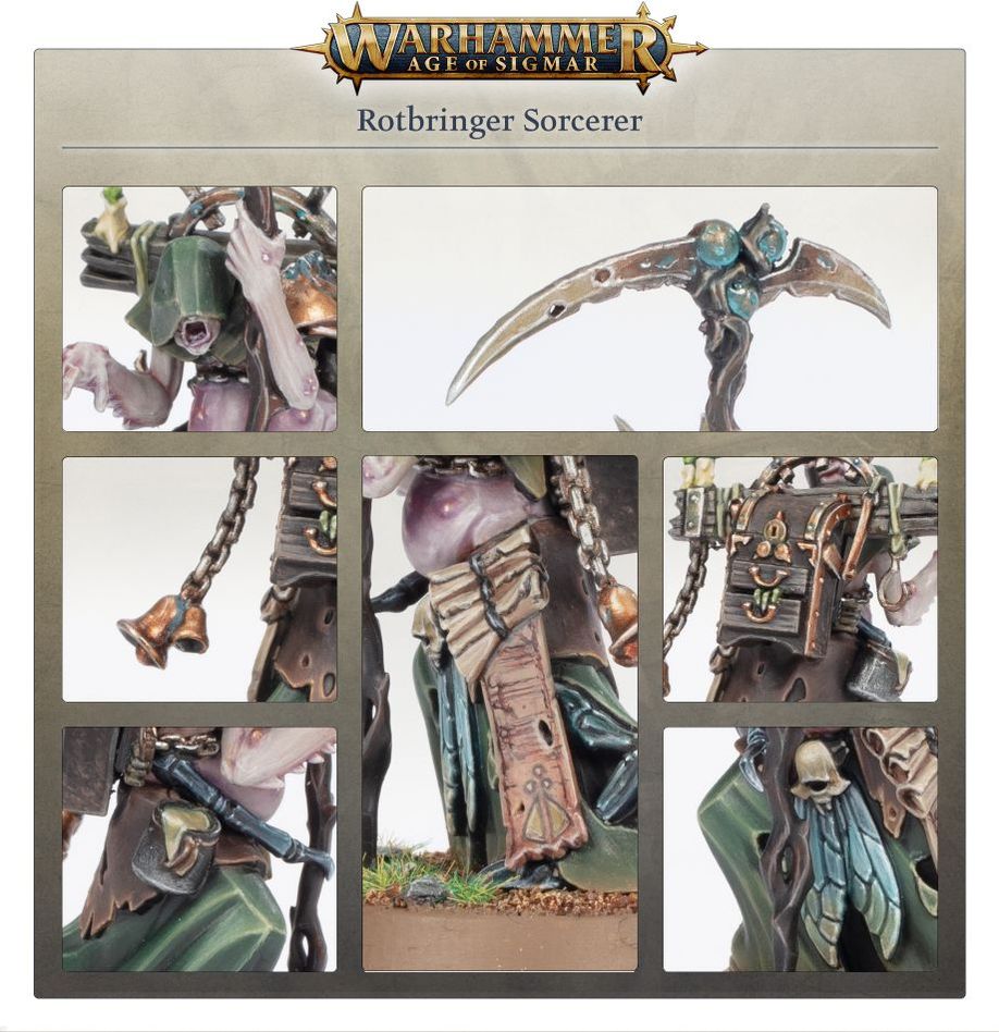 マゴットキン・オヴ・ナーグル: ロットブリンガー・ソーサラー | ウォーハンマーAge of Sigmar（AoS）