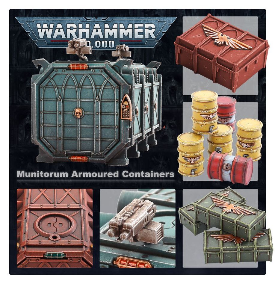 Warhammer 40,000: Battlezone: Manufactorum - Munitorum Armoured Containers | Warhammer 40,000 (40k)