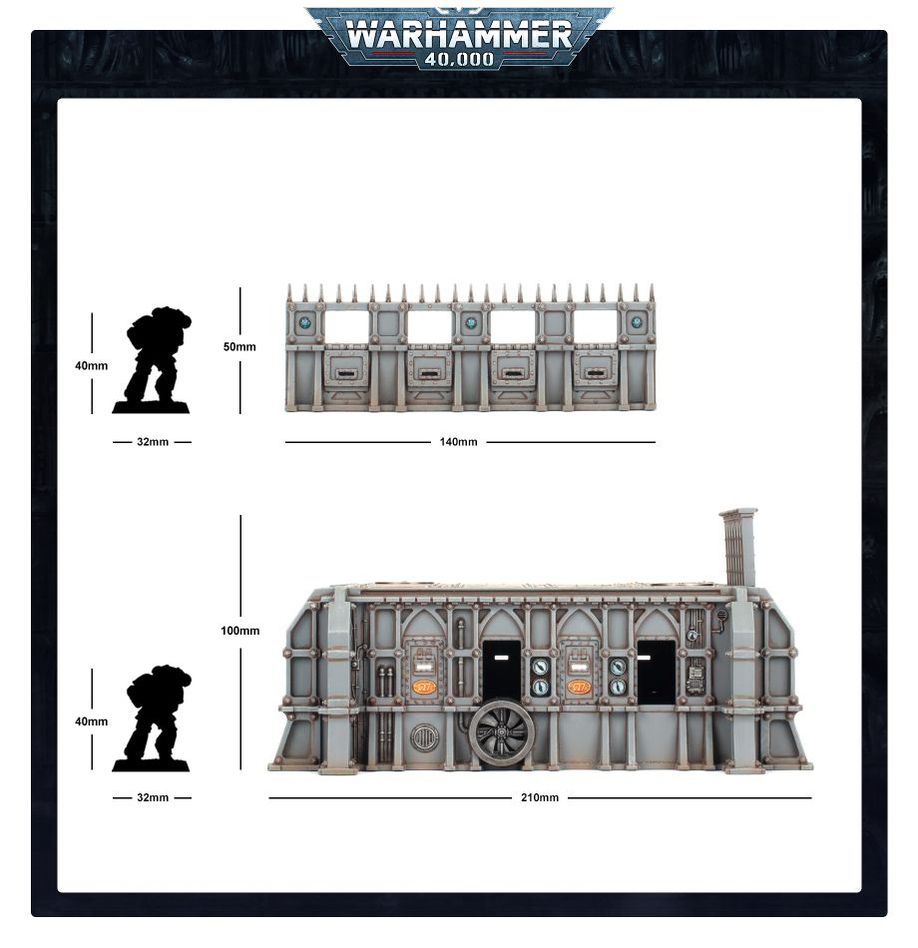 戦闘領域：開拓区画 - STC居住バンカー＆防御壁 | ウォーハンマー40,000（40k）