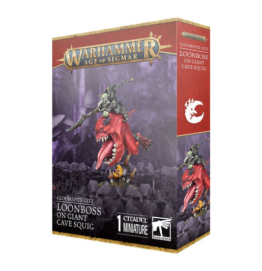 ウォーハンマーAGE OF SIGMAR：グルームスパイト・ギット：ルーンボス（ジャイアント・ケイヴスクイッグ騎乗） | MAG-HAMMER