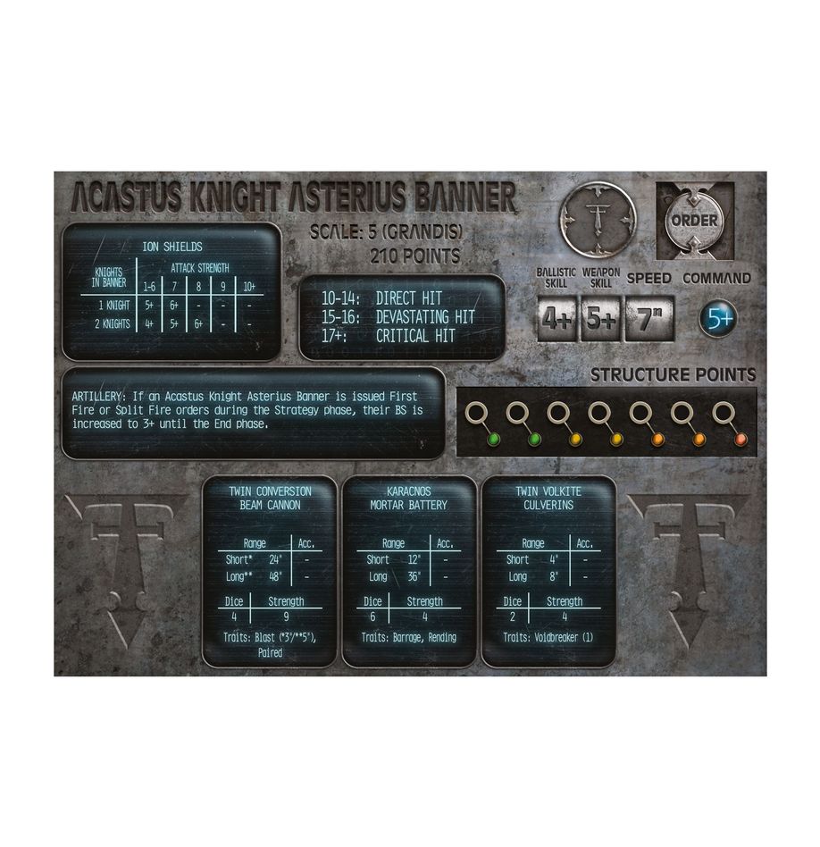 ホルス・ヘレシー：メカニカム・アカストゥス・ナイト・アステリウス | MAG-HAMMER