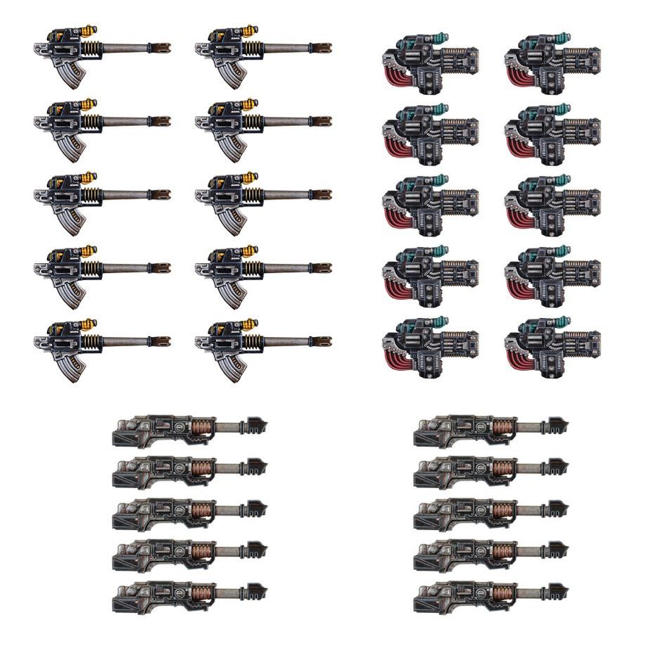 Heavy Weapon Upgrade Set: Volkite Culverin, Lascannon, Autocannon | The Horus Heresy