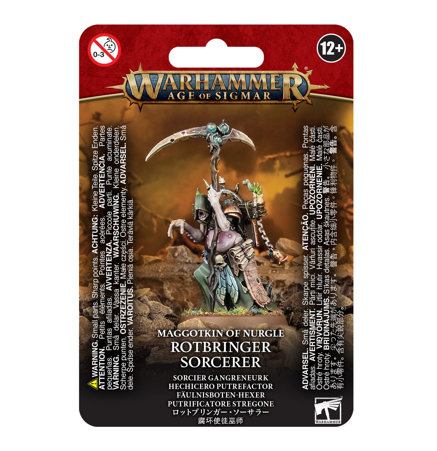 マゴットキン・オヴ・ナーグル: ロットブリンガー・ソーサラー | ウォーハンマーAge of Sigmar（AoS）